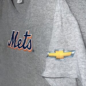 New York Mets T Shirt Men's Size Large Gray Chevy Chevrolet SGA Tee
